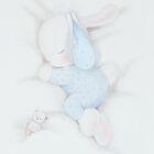 طقم بطانية أولاد بطبعة الأرنب باللون الأبيض والأزرق, 2, hi-res