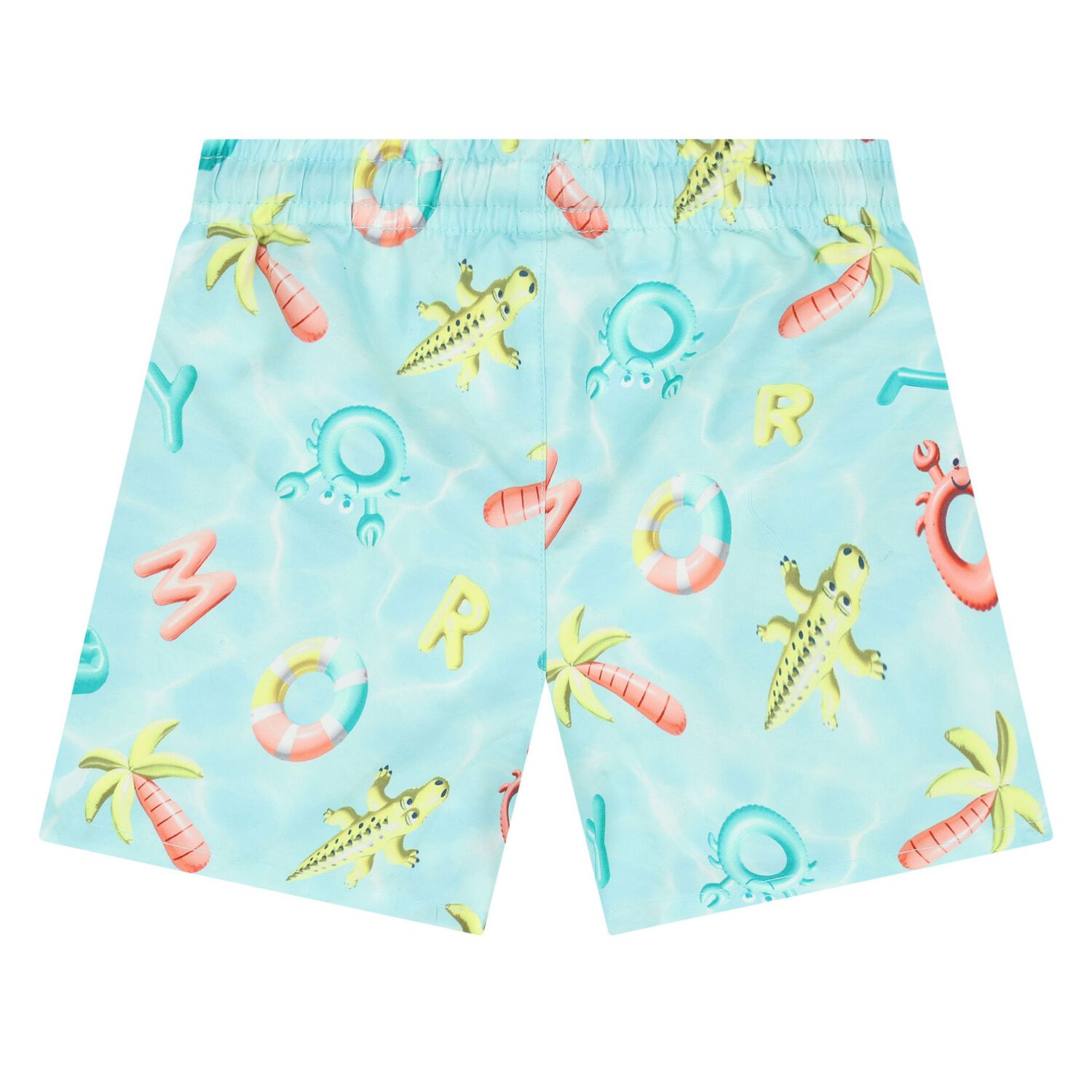 Younger Boys Aqua Swim Shorts & Reversible Hat Set, 3, hi-res