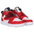 Black, Red & White Sky Jordan 1 Trainers, 4, hi-res