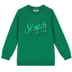 Boys Green Logo Sweatshirt, 1, hi-res