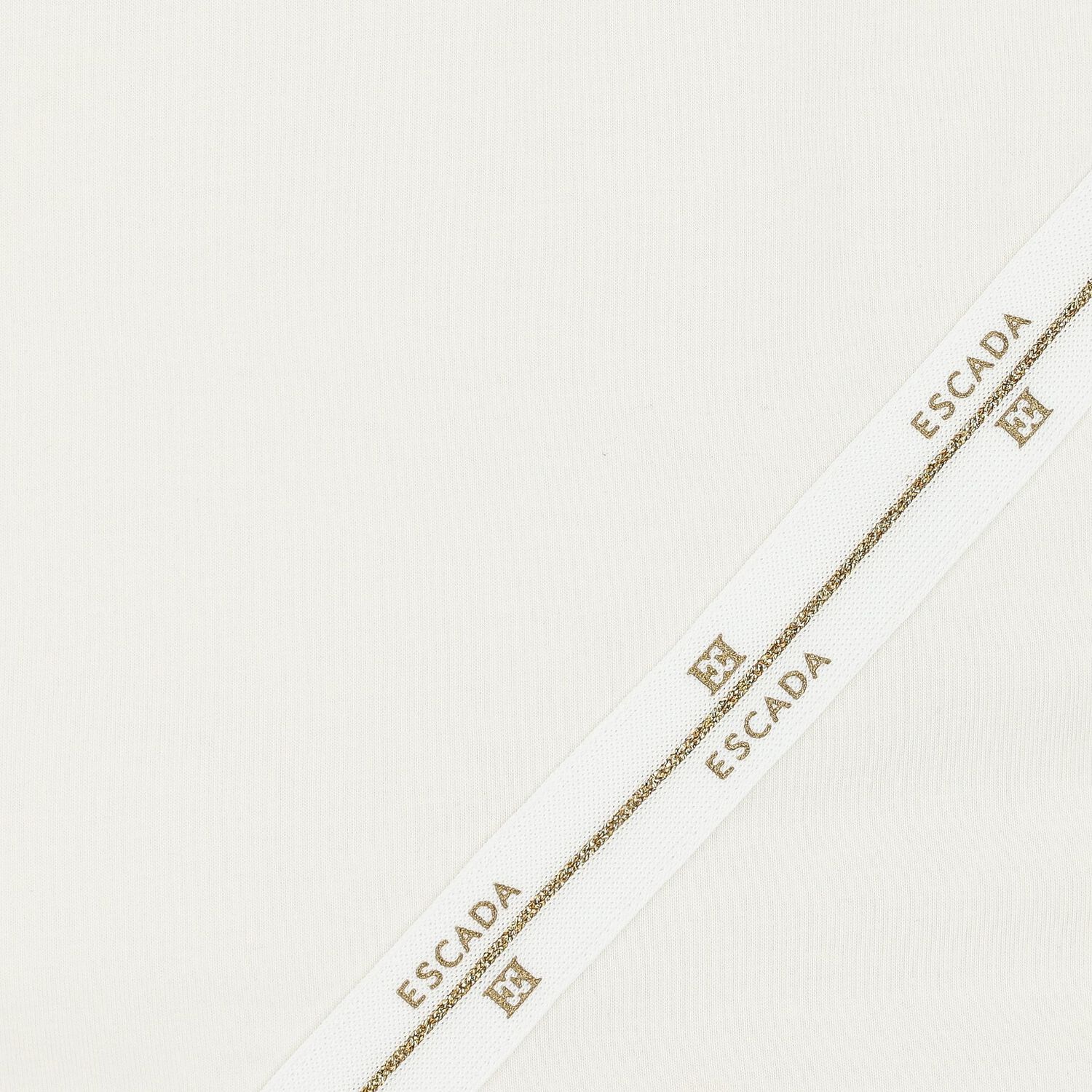 White & Gold Logo Baby Blanket, 1, hi-res