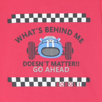 Boys Red Racing Car T-Shirt