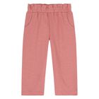 Younger Girls Ivory & Pink Tracksuit Set ( 3 Piece ), 2, hi-res