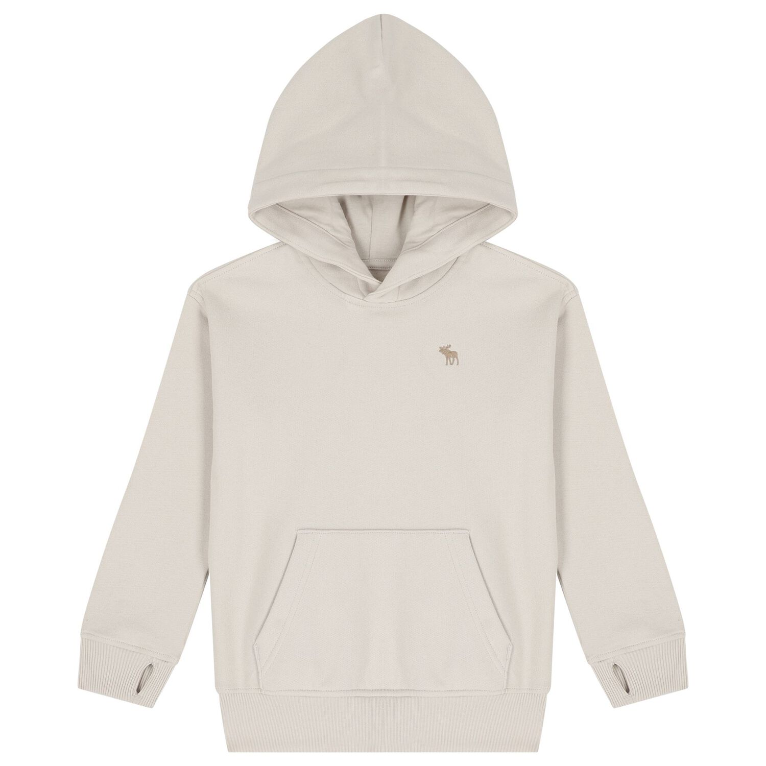 Boys Beige Logo Hooded Top, 2, hi-res