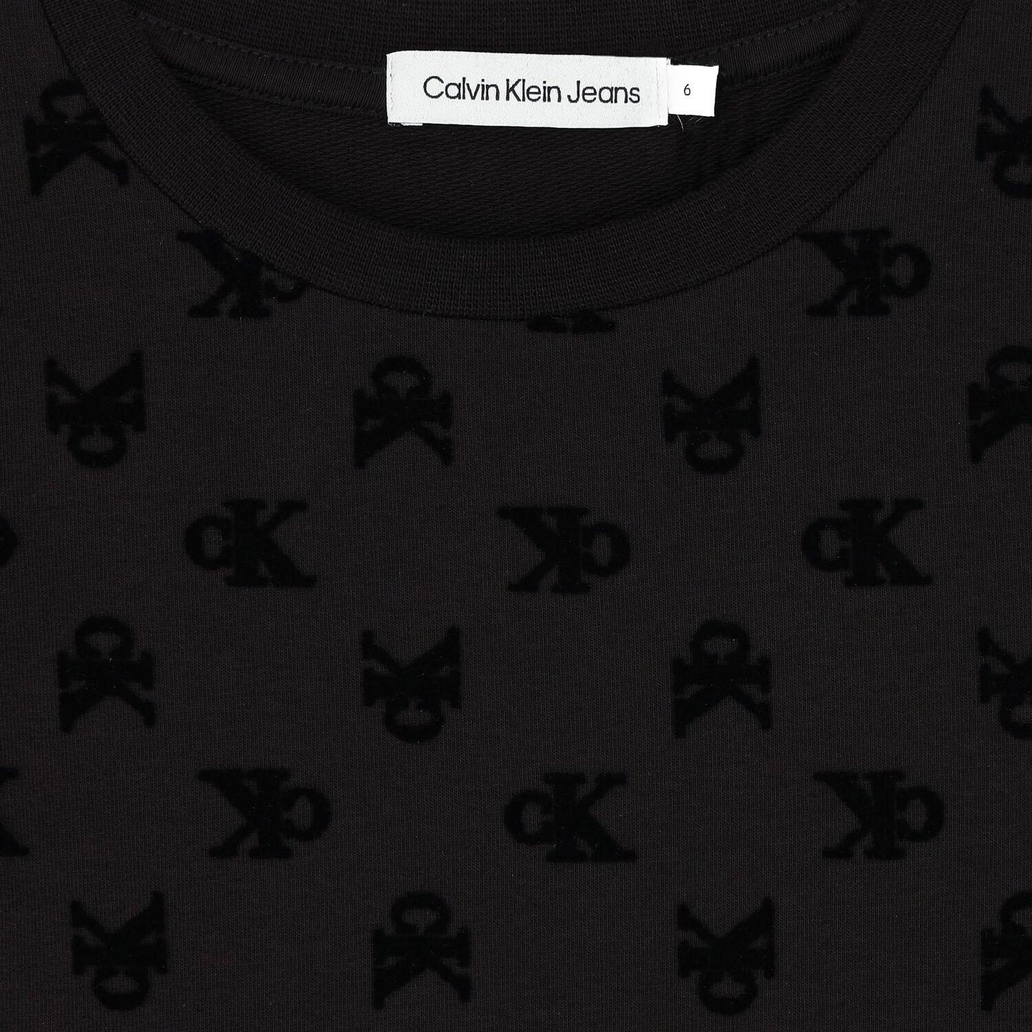 Girls Black Logo Dress, 1, hi-res image number null