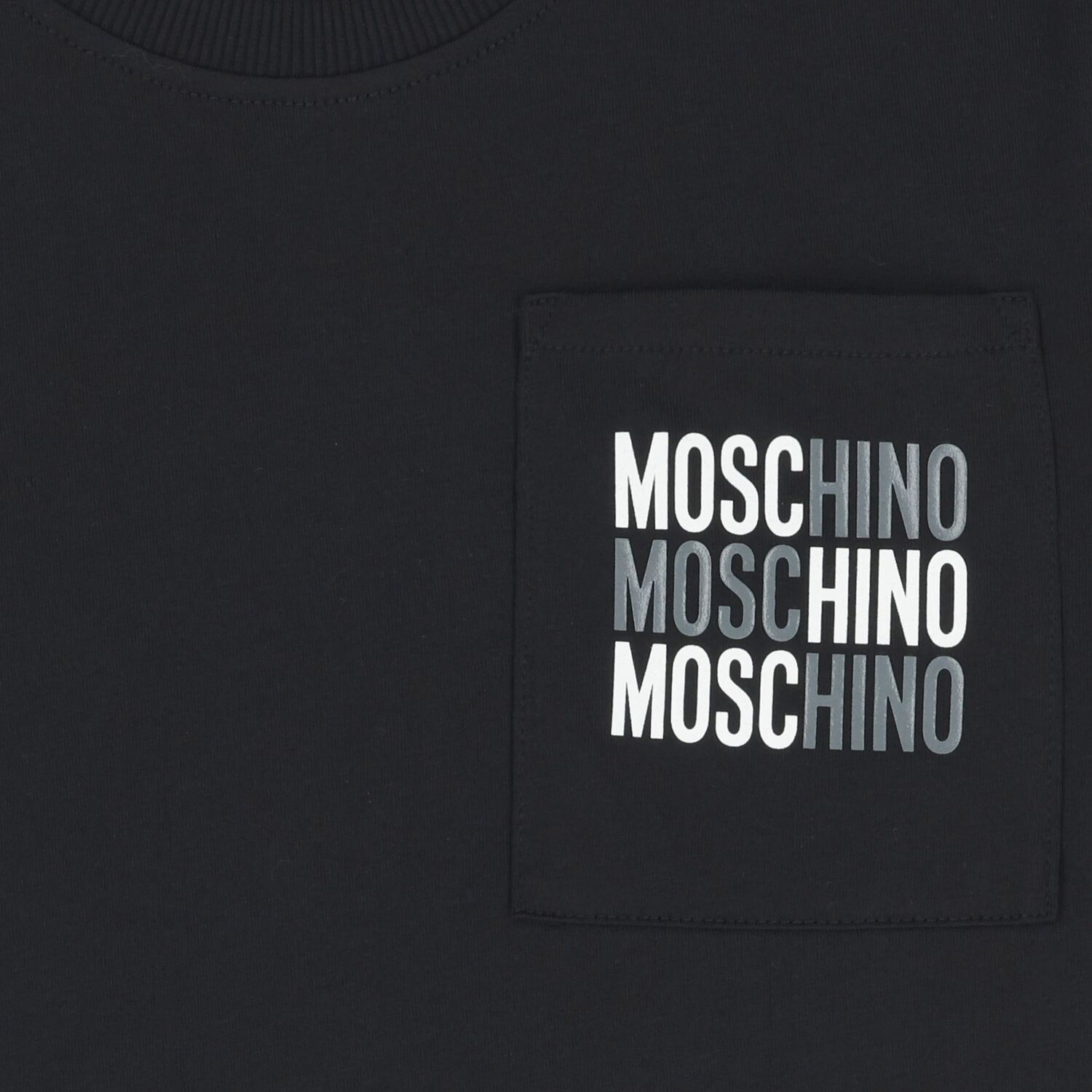 طقم شورت أسود للأولاد بشعار, 1, hi-res