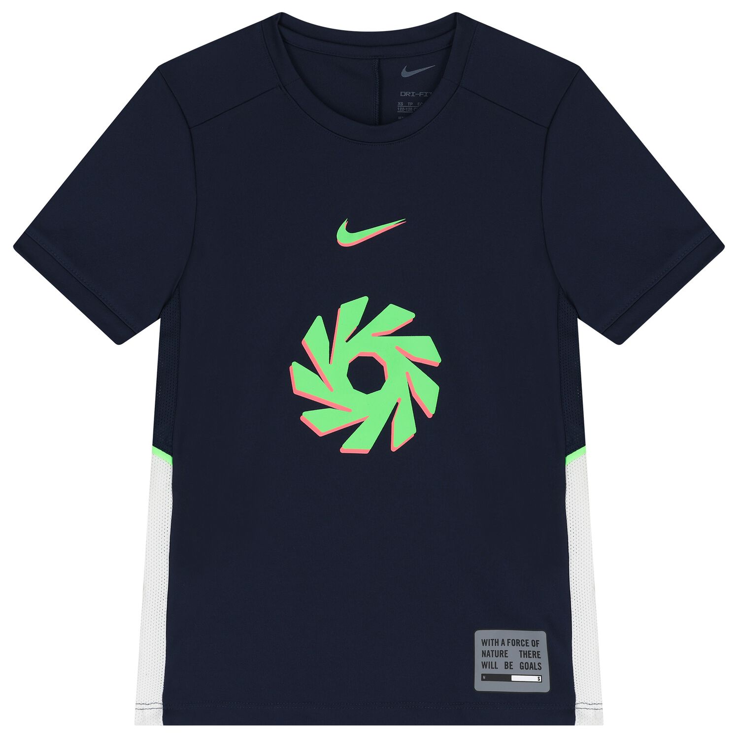 Boys Navy Blue Haaland Academy 25 Football T-Shirt, 1, hi-res