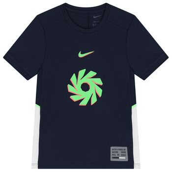 Boys Navy Blue Haaland Academy 25 Football T-Shirt
