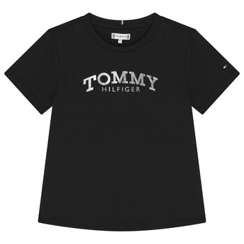 Girls Black Logo T-Shirt