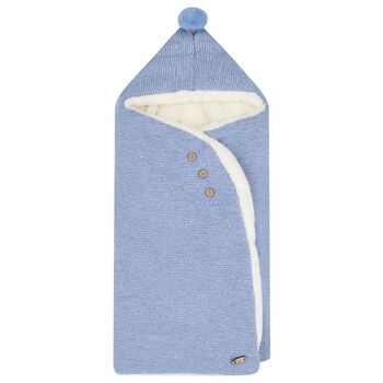 Baby Boys Blue Knitted Nest