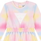 طقم بنات فستان بالشعار متعدد الألوان, 1, hi-res