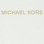 تيشيرت بنات بالشعار باللون الأبيض, 1, hi-res