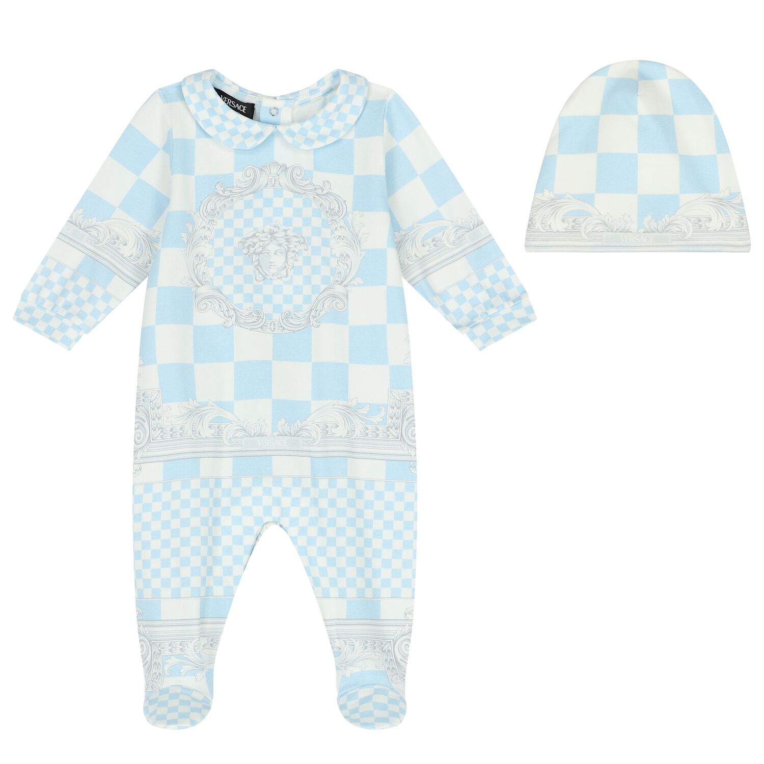 Baby Boys Blue Logo Babygrow Gift set, 1, hi-res