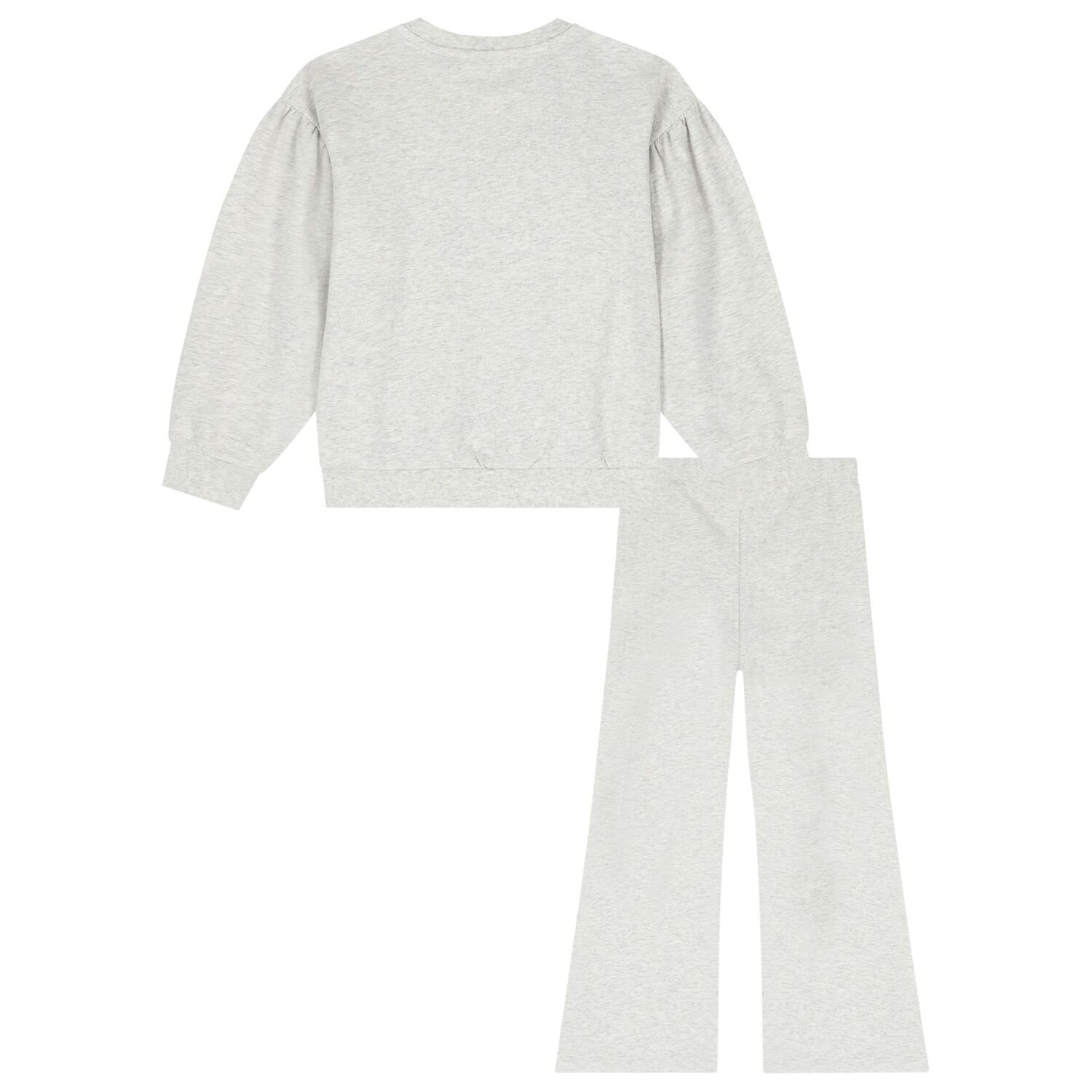 Girls Grey Logo Bow Legging Set, 1, hi-res