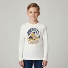 Boys Ivory Logo Long Sleeve Top, 1, hi-res