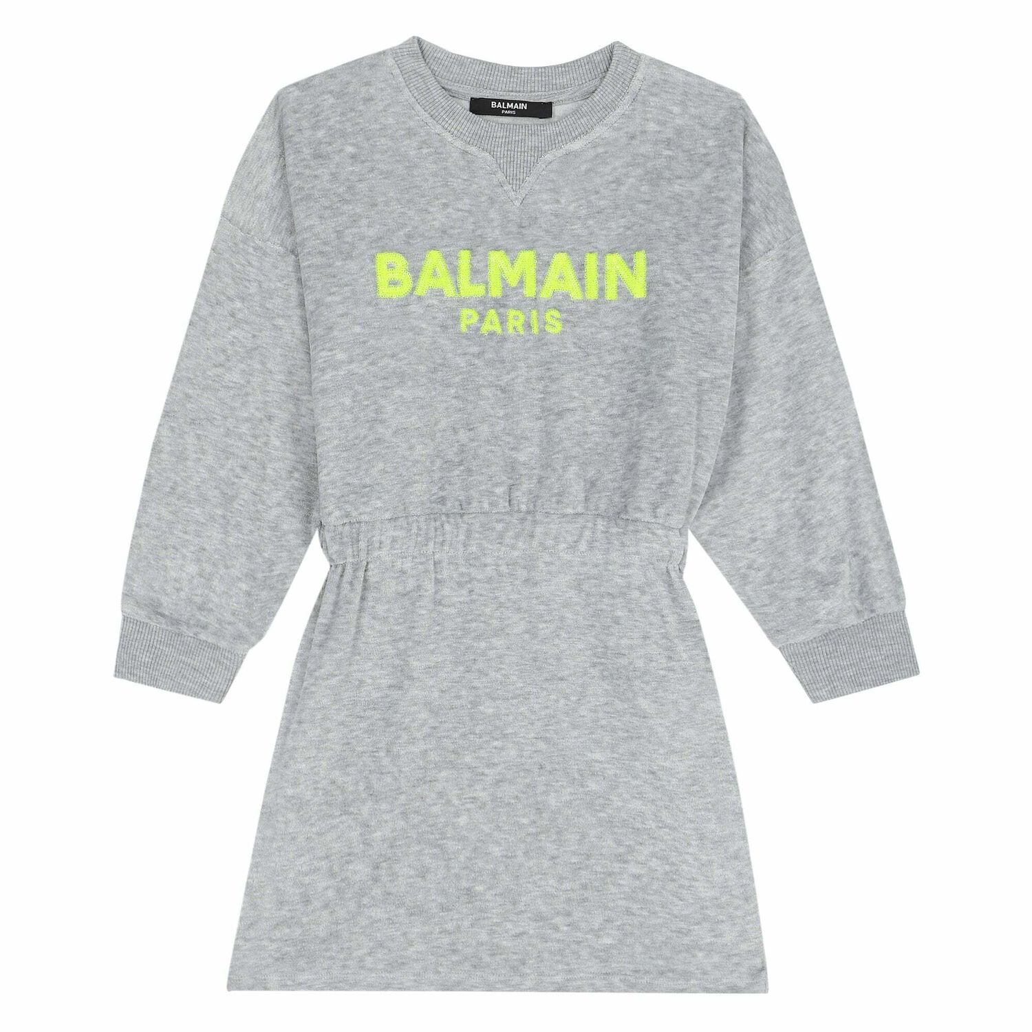 فستان بالشعار باللون الرمادى, 1, hi-res