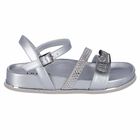 Girls Silver Embellished Sandals, 1, hi-res