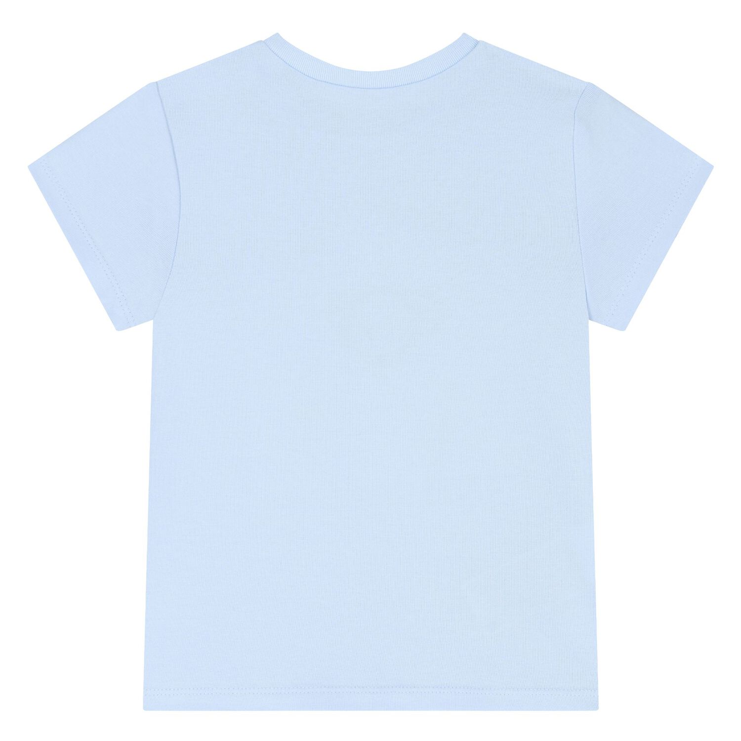 طقم شورت قطني باللونين الأبيض والأزرق للأولاد الصغار (قطعتان), 1, hi-res