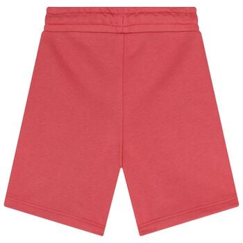 Boys Red Logo Shorts