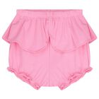 Baby Girls White & Pink Shorts Set ( 2-Pack ), 3, hi-res