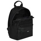 Girls Black Logo Backpack, 1, hi-res