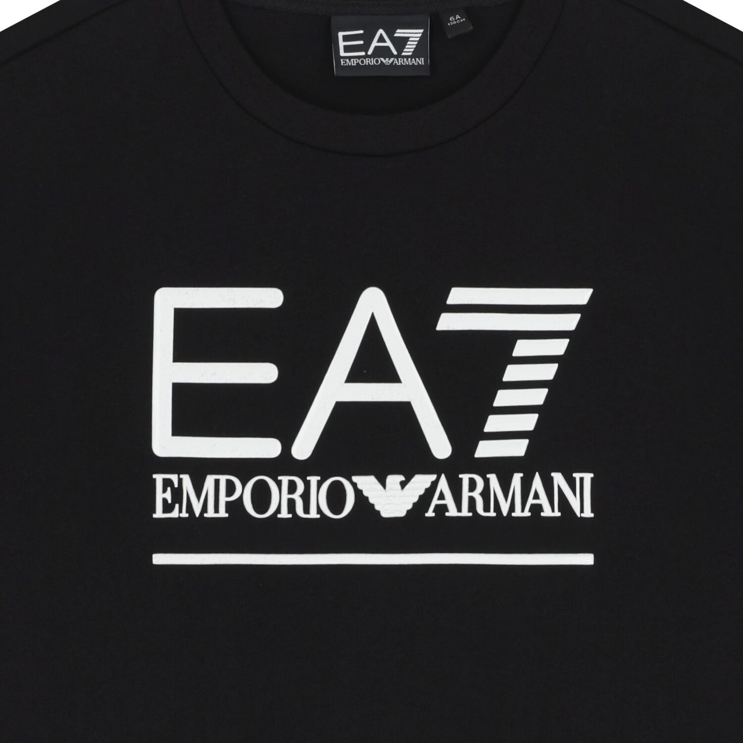 تيشيرت اولاد بالشعار باللون الاسود , 1, hi-res