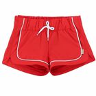 Girls Red & White Shorts, 1, hi-res