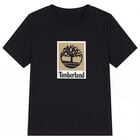 تيشيرت للأولاد بالشعار باللون الأسود, 1, hi-res