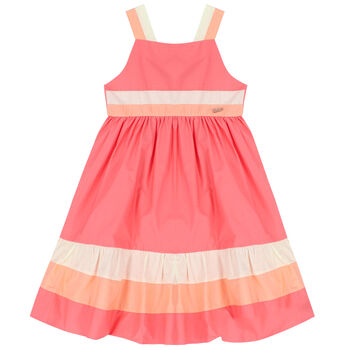 Girls Pink Flared Dress