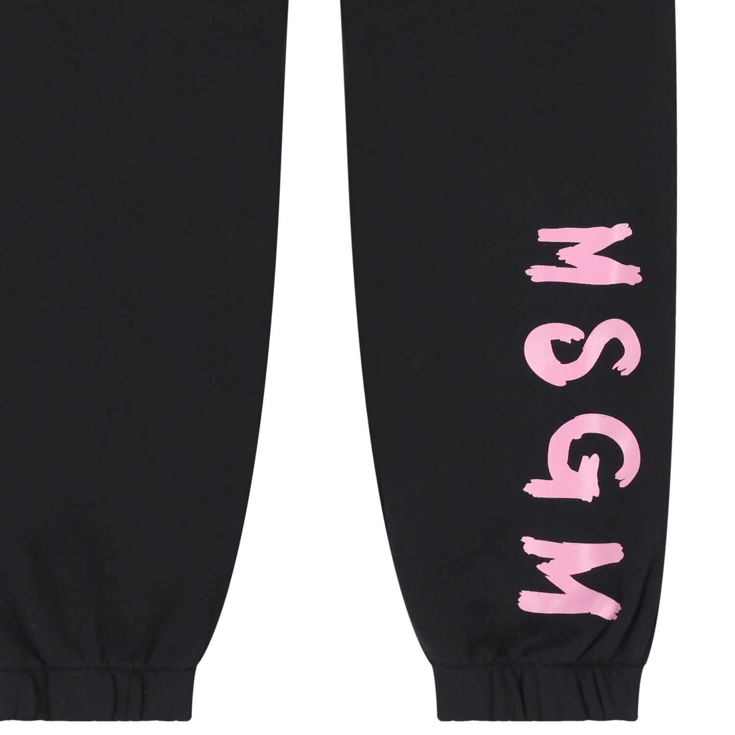 Girls Black & Pink Logo Joggers, 4, hi-res
