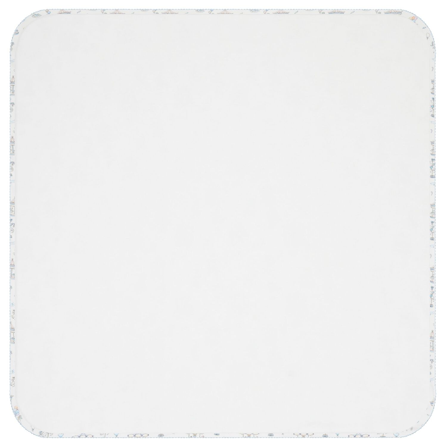 بطانية مخططة باللونين الأبيض والأزرق للأولاد, 1, hi-res