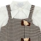 Girls Ivory & Brown Dress Set, 1, hi-res