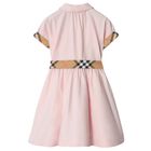 Girls Pink Check Dress, 1, hi-res