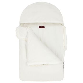 Baby Girls Ivory & Gold Logo Nest