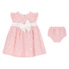 Baby Girls Pink & Ivory Dress Set, 1, hi-res