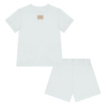 Blue Logo Shorts Set