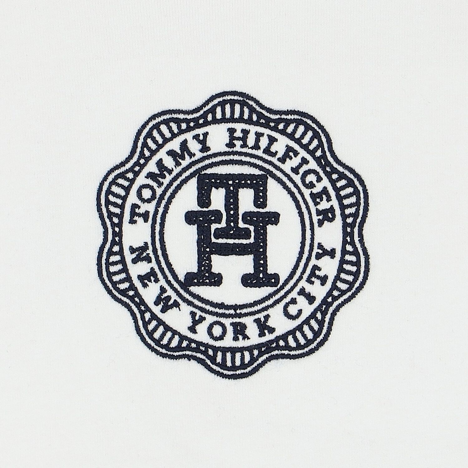 توب أولاد باكمام بالشعار باللون الأبيض, 1, hi-res