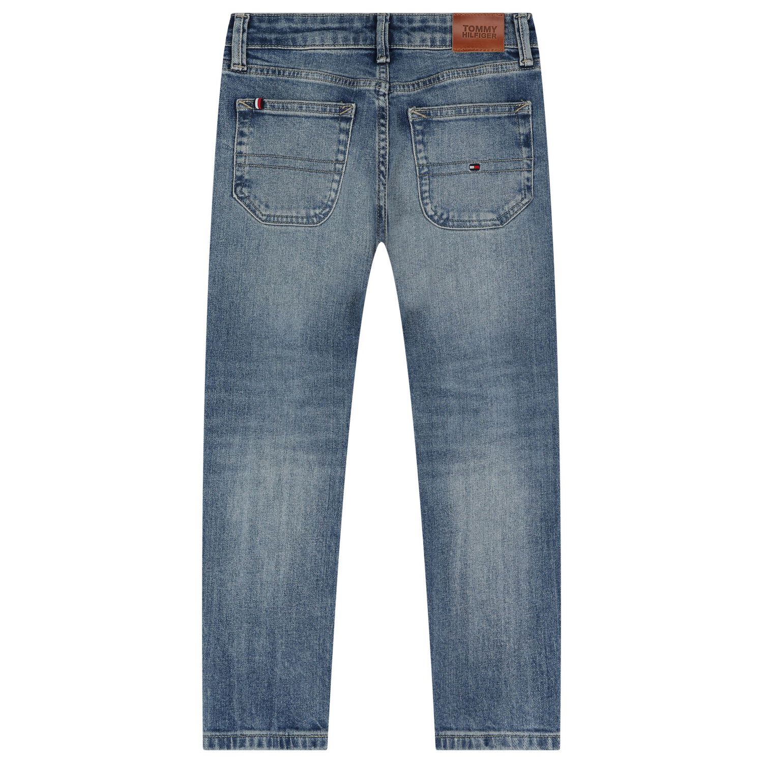 Boys Blue Logo Denim Jeans, 1, hi-res image number null