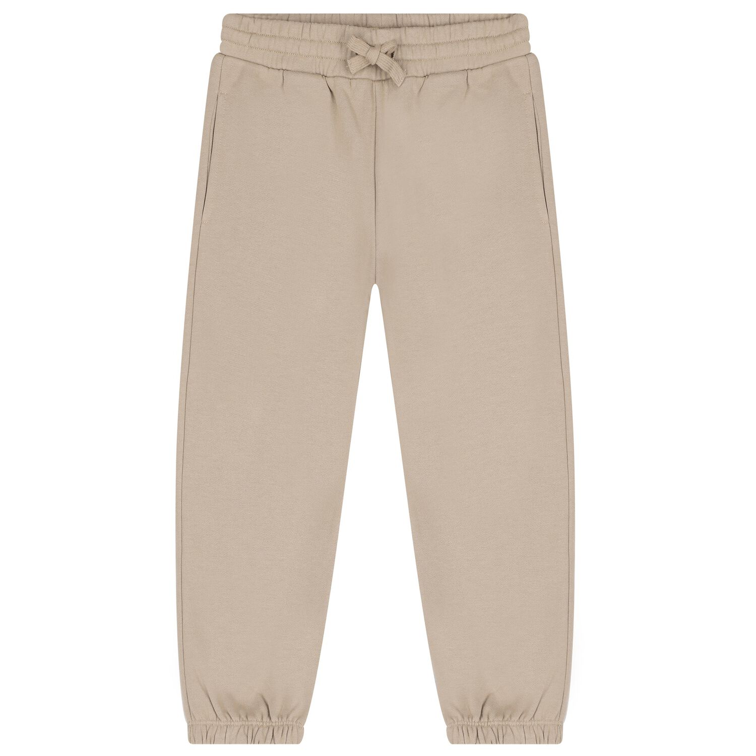 Boys Beige Horse Logo Joggers, 1, hi-res