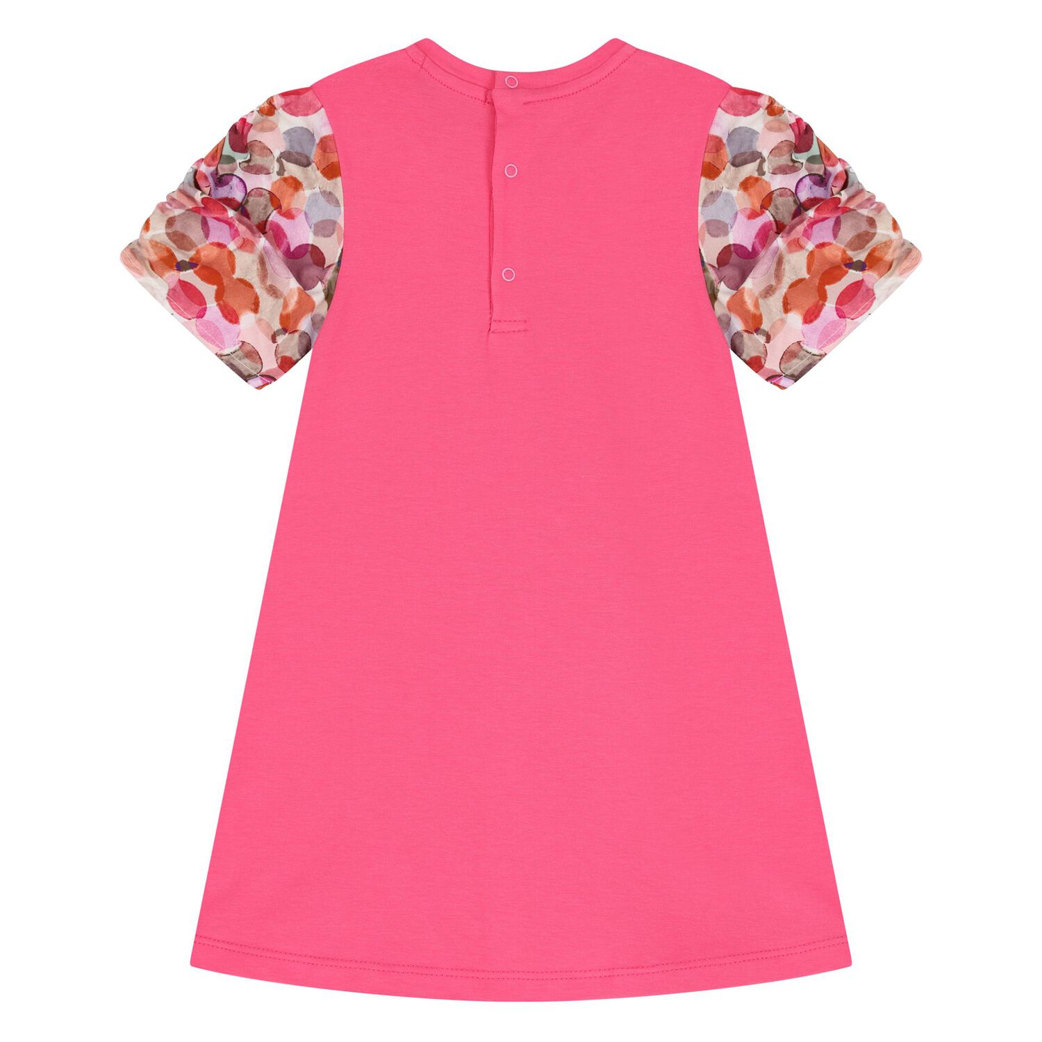 فستان باللون وردي بحقيبة كروس بودي للبنات, 2, hi-res