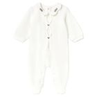 Baby Girls Ivory Heart Babygrow, 2, hi-res