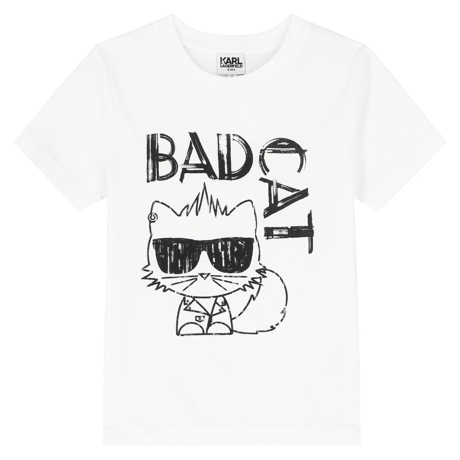 Boys White Logo T-Shirt, 1, hi-res