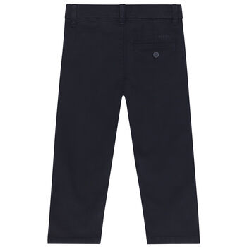 Younger Boys Navy Blue Chino Trousers