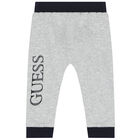 طقم هدية بالشعار باللون الرمادى والاسود للاولاد, 1, hi-res