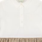 Girls Ivory & Beige FF Logo Dress, 1, hi-res