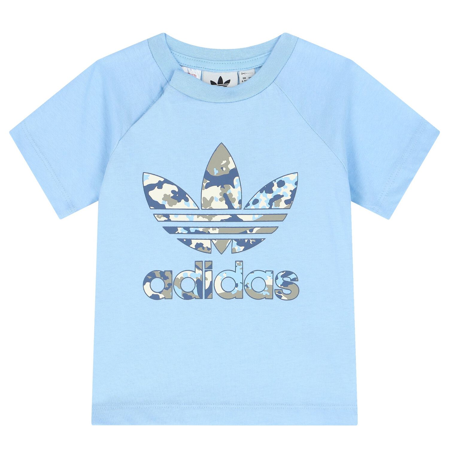 طقم شورت بالشعار باللون الأزرق والرمادي , 1, hi-res image number null