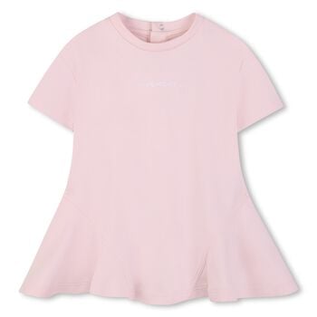 Younger Girls Pink Logo Dress