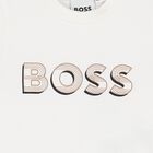 Baby Boys White Logo T-Shirt, 4, hi-res