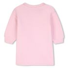 Younger Girls Pink Boke Flower Logo Dress, 1, hi-res