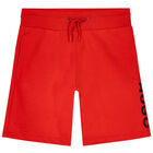 Boys Red Logo Shorts, 1, hi-res
